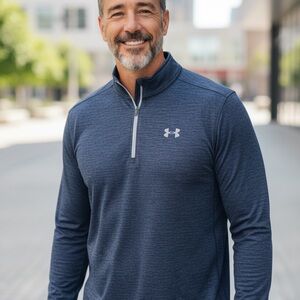 Under Armour Men's Navy Quarter-Zip Pullover Size XXL